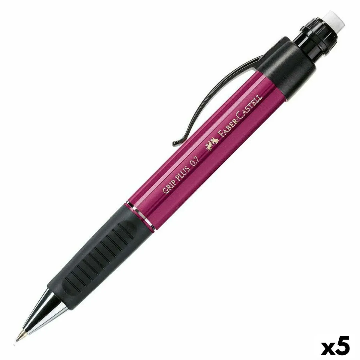 Portamine Faber-Castell Grip Plus Viola 0,7 mm (5 Unità)