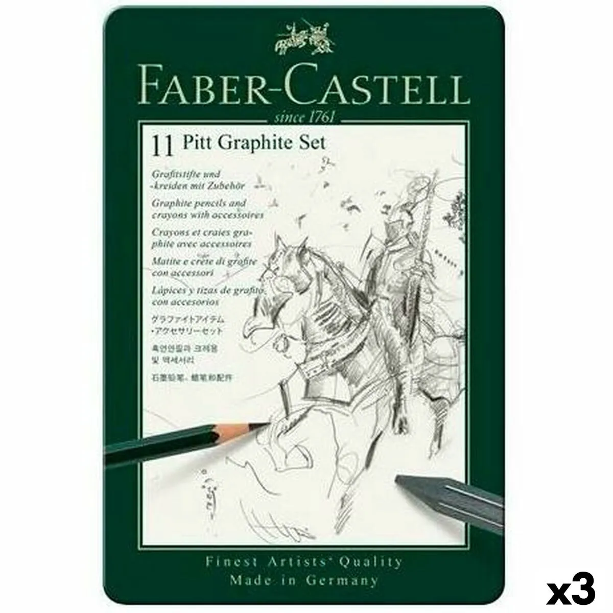 Set di Matite Faber-Castell (3 Pezzi)