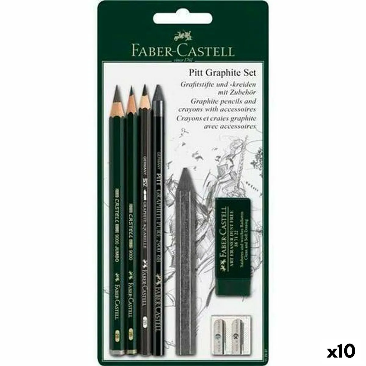 Set di Matite Faber-Castell (10 Unità)