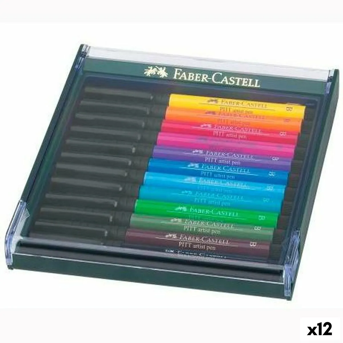 Set di Pennarelli Faber-Castell Pitt Artist Confezione (12 Unità)