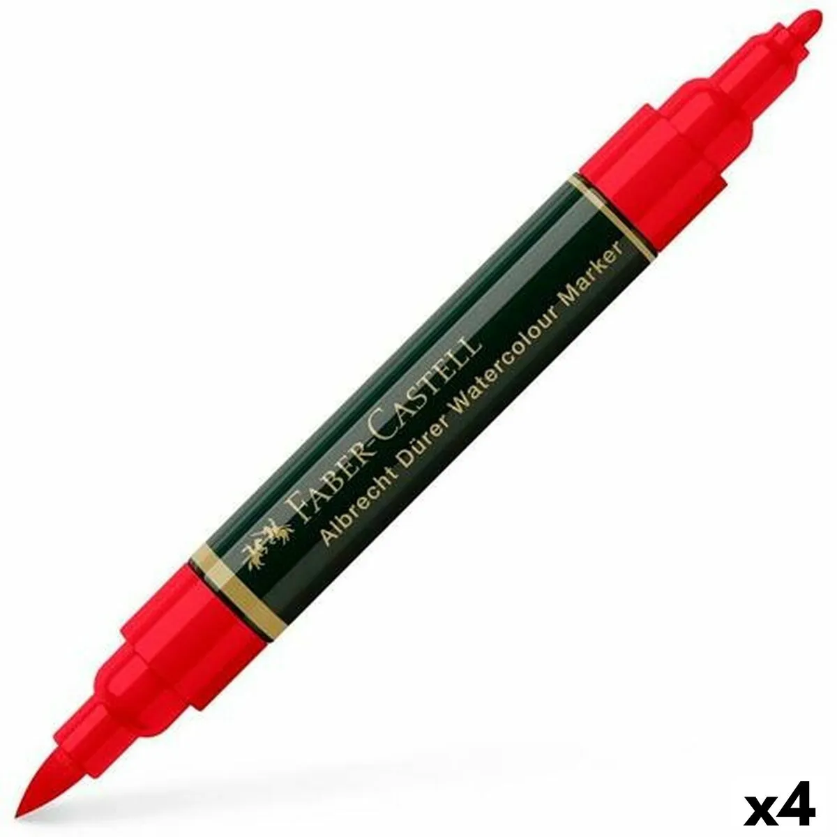 Pennarelli Faber-Castell Durer Rosso (4 Pezzi) (4 Unità) (121 Pezzi)