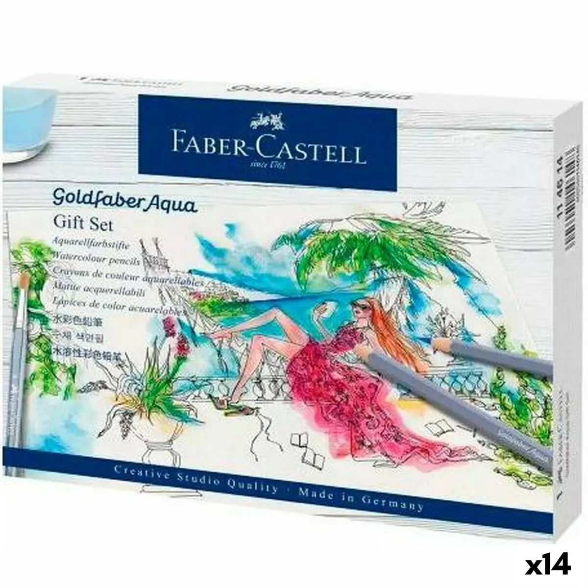 Set di Matite Faber-Castell Acquerello (14 Unità)