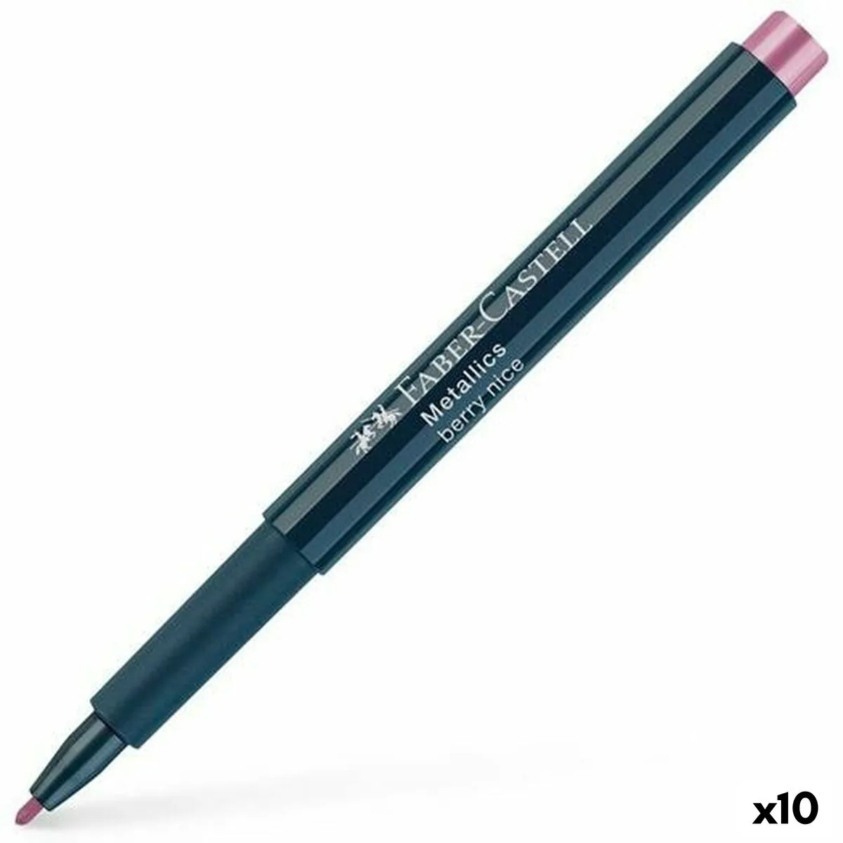 Pennarelli Faber-Castell Metallics Berry Nice Rosa (10 Unità)