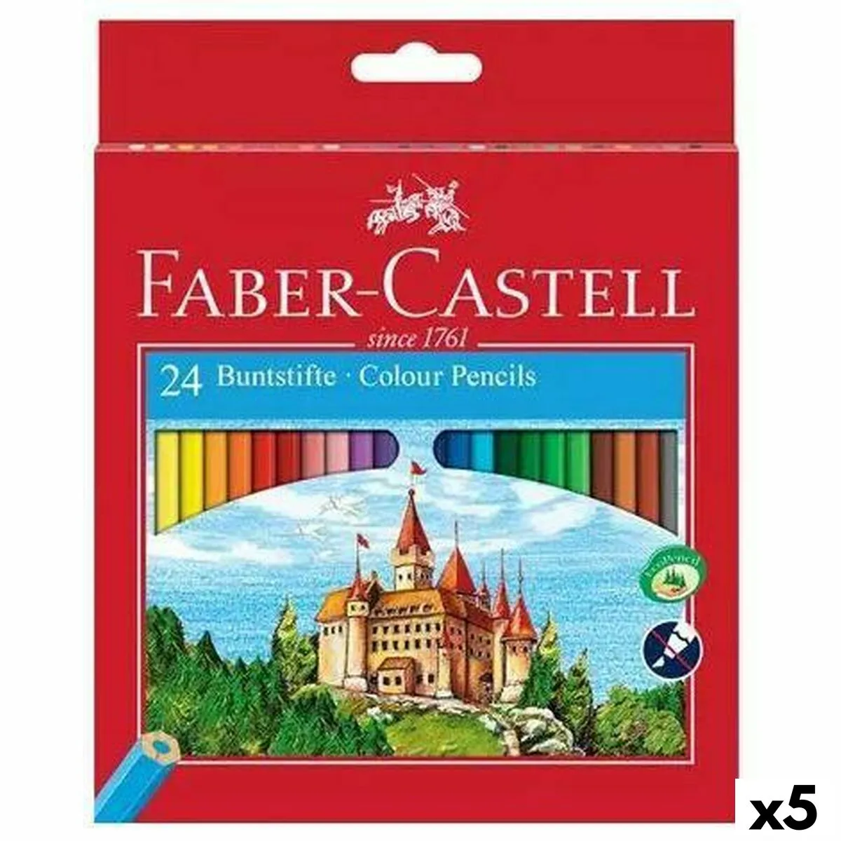 Matite colorate Faber-Castell Multicolore (5 Unità)