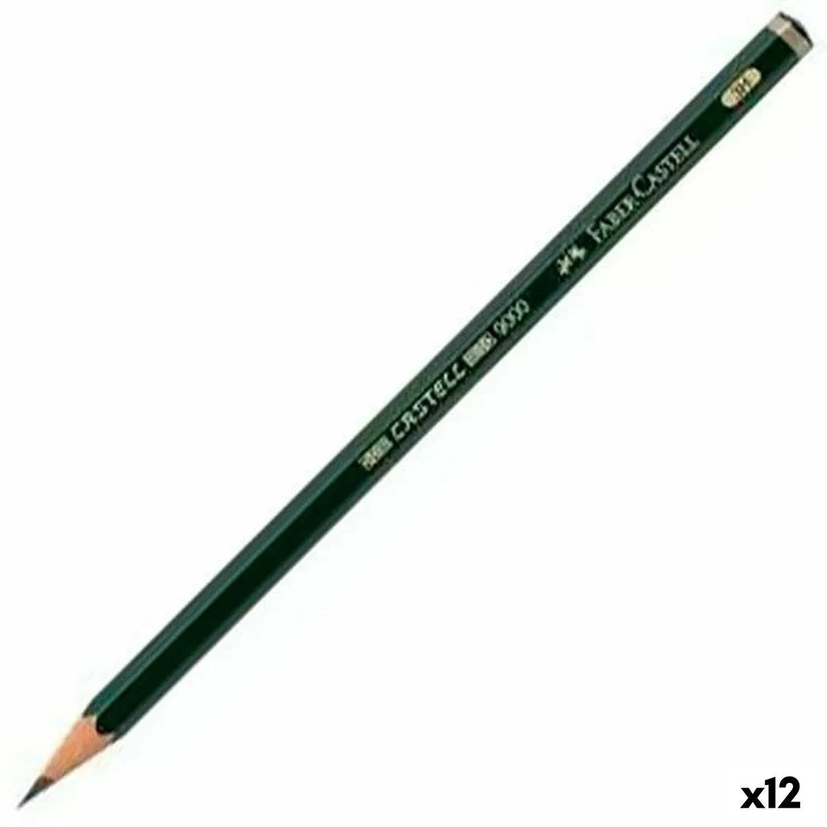 Matita Faber-Castell 9000 Ecologico Esagonale 3H (12 Pezzi) (12 Unità)