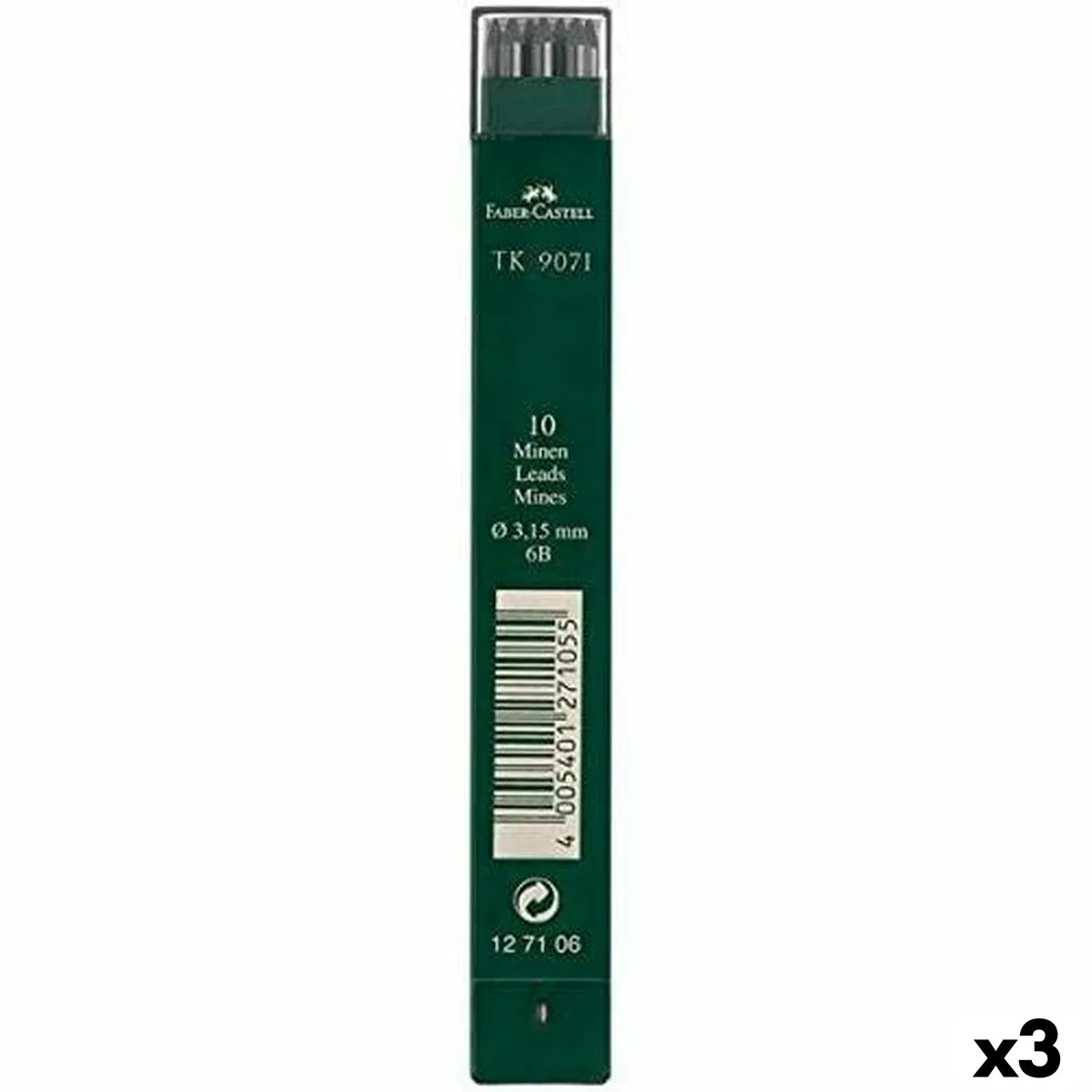 La mia sostituzione Faber-Castell Legno 3 Pezzi 6B