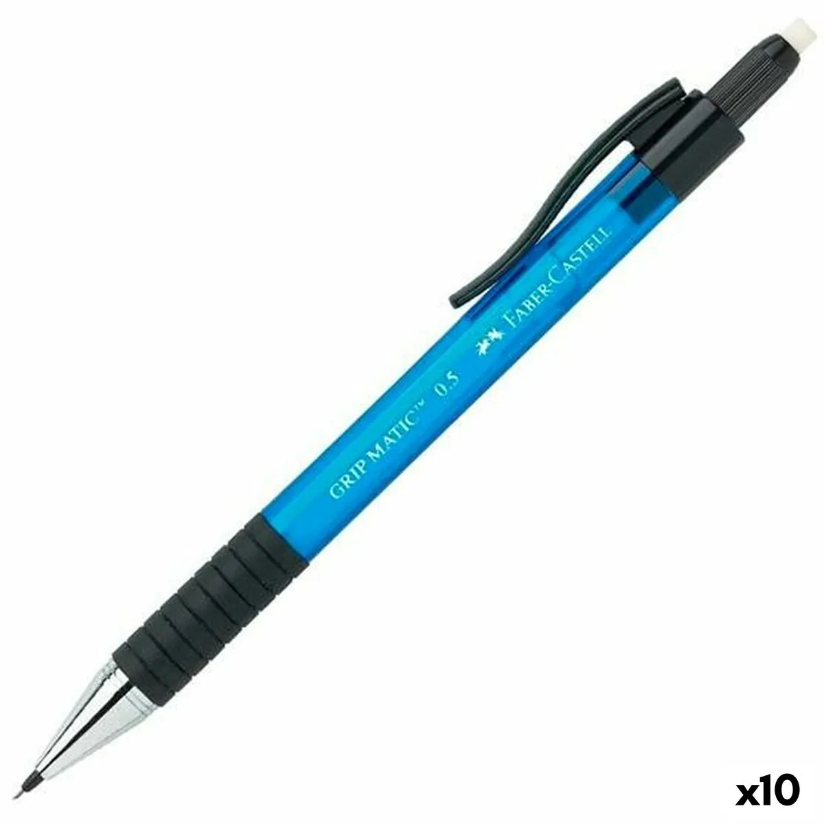 Portamine Faber-Castell Grip  Matic Azzurro 0,5 mm (10 Unità)