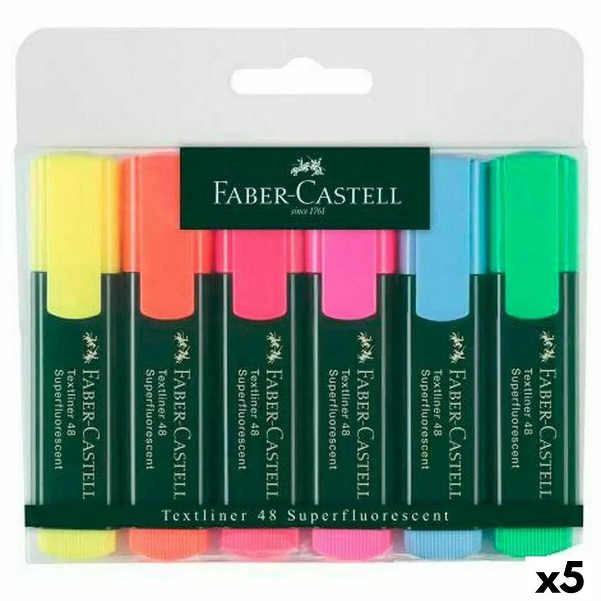 Set di Pennarelli Faber-Castell Multicolore (5 Unità)