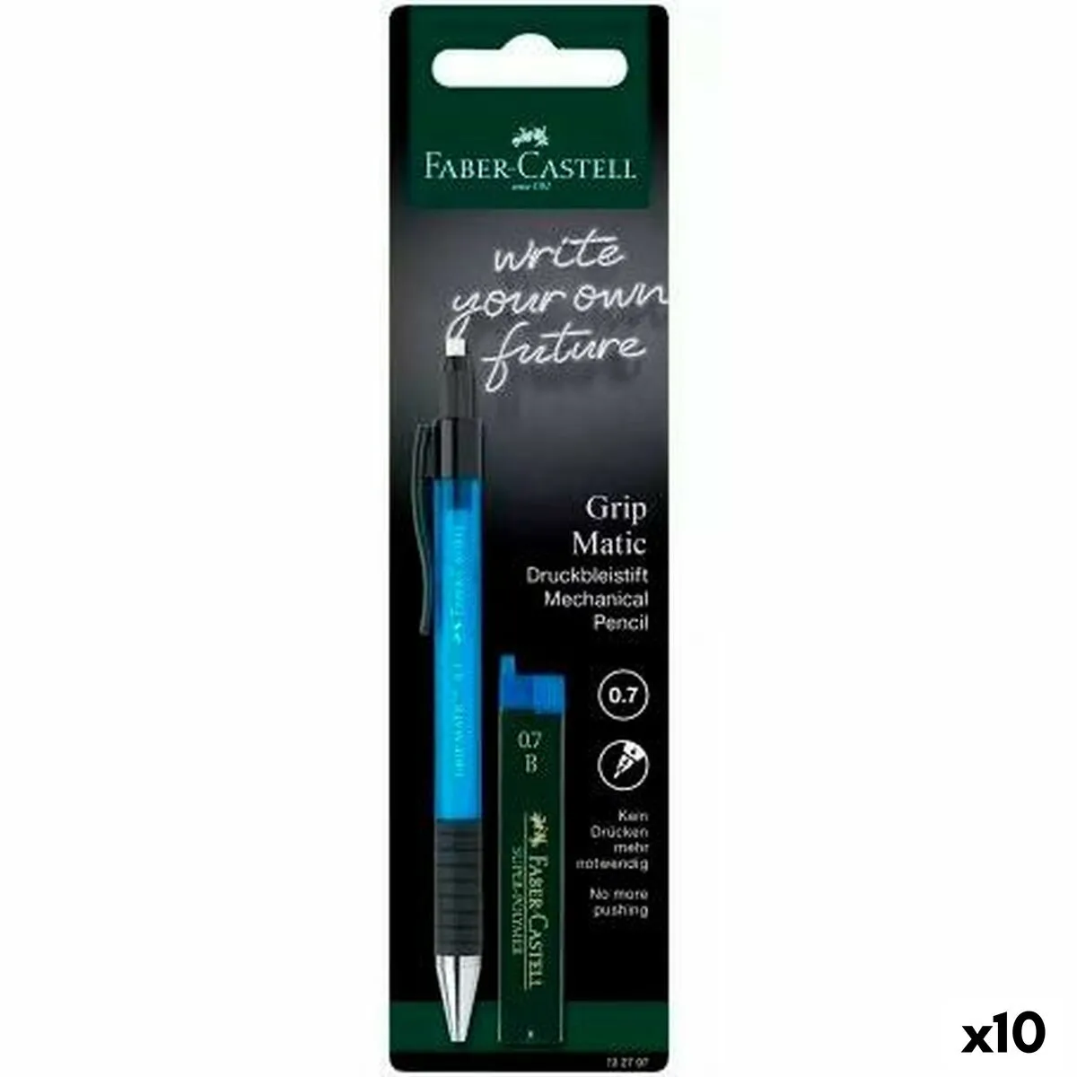 Portamine Faber-Castell Grip  Matic Azzurro 0,7 mm (10 Unità)