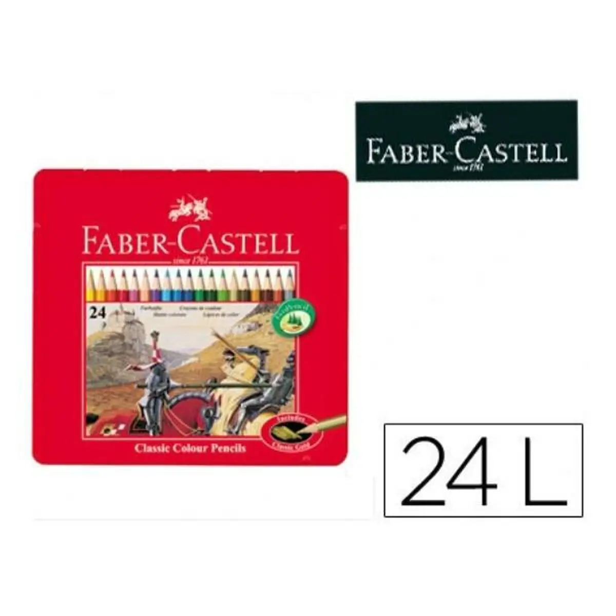 Matita Faber-Castell 115824 Rosso 24