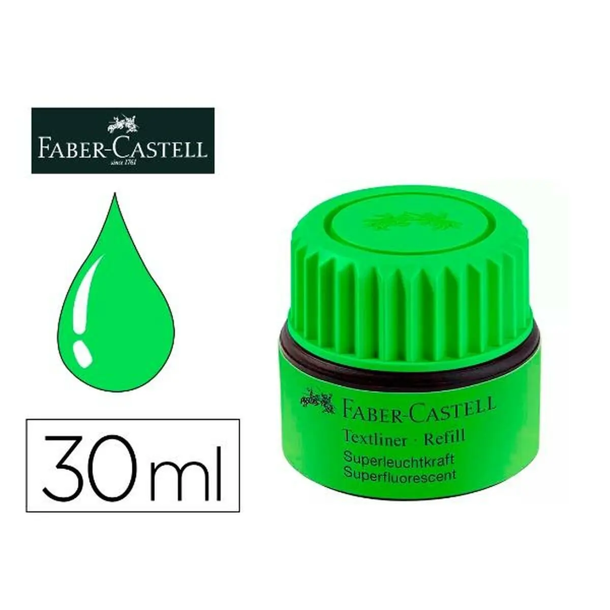 Inchiostro Faber-Castell 154963 30 ml Verde