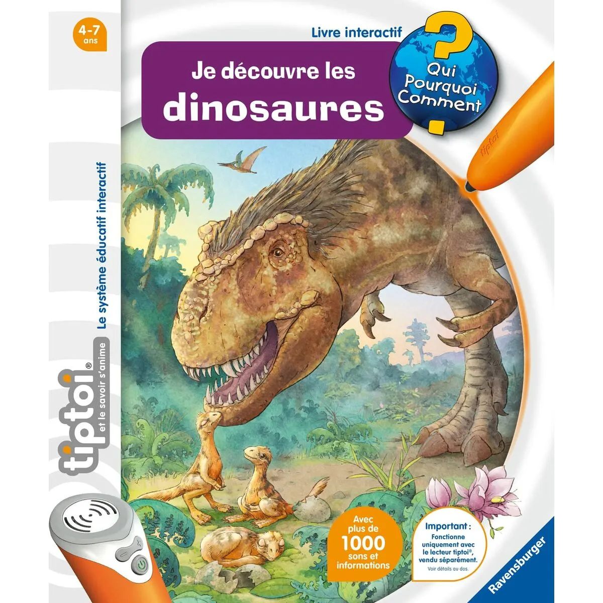 Gioco Educativo Ravensburger Je decóuvre les dinosaurs (1 Pezzi)