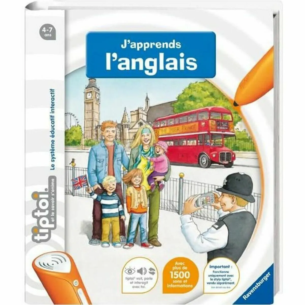 Libro interattivo per bambini Ravensburger Tiptoi I'm learning English