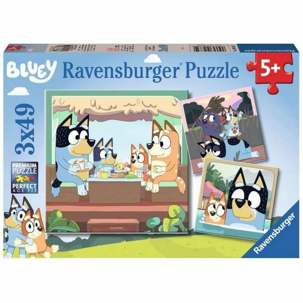 Set di 3 Puzzle Bluey Ravensburger 05685 147 Pezzi