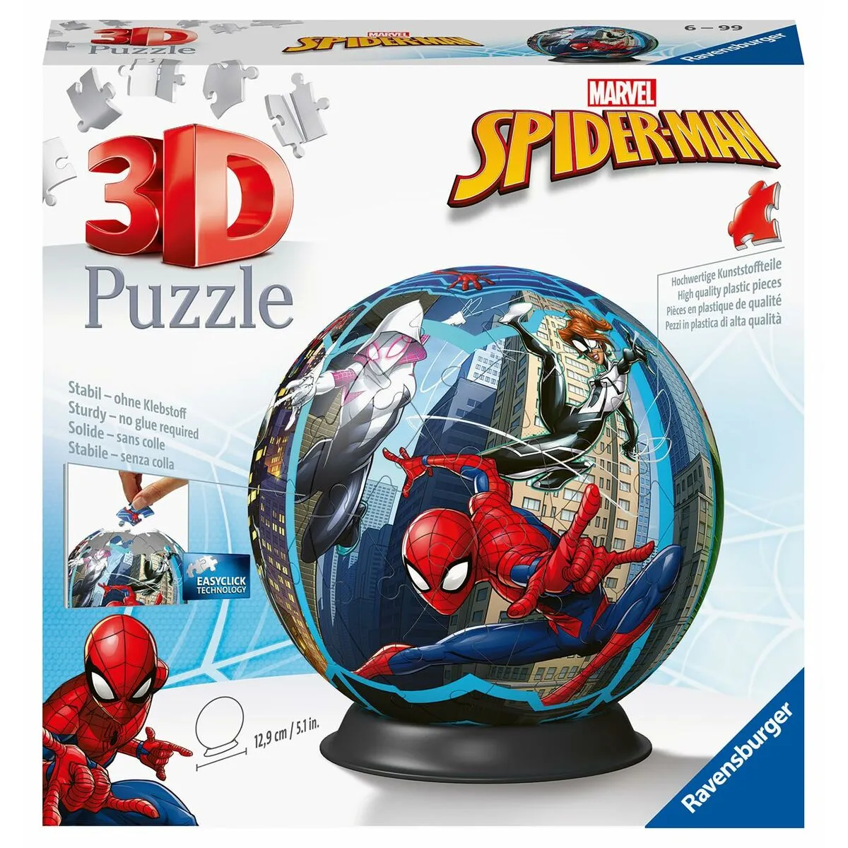 Puzzle 3D Spider-Man   Sfera 76 Pezzi