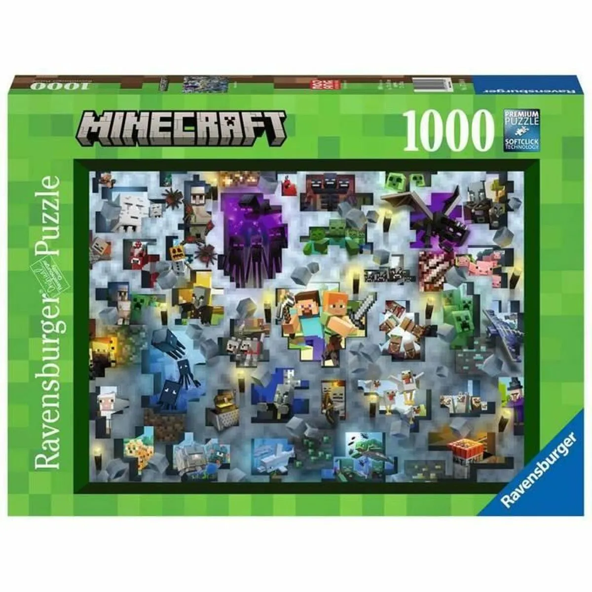 Puzzle Minecraft Mobs 17188 Ravensburger 1000 Pezzi