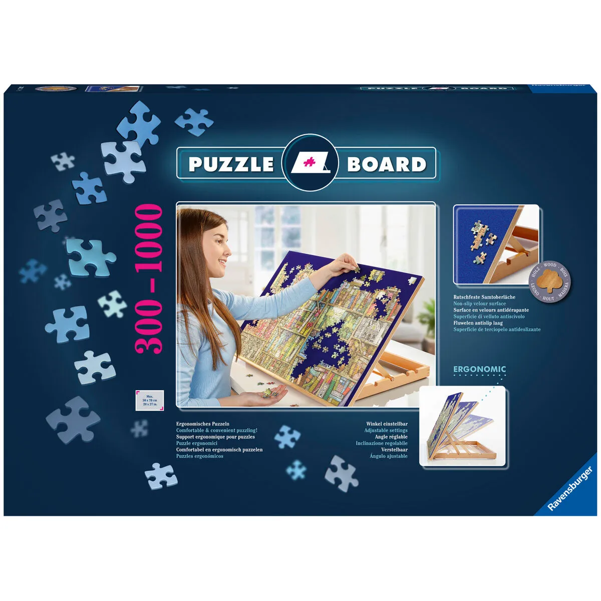 Puzzle Ravensburger Board Antiscivolo Con supporto 1000 Pezzi