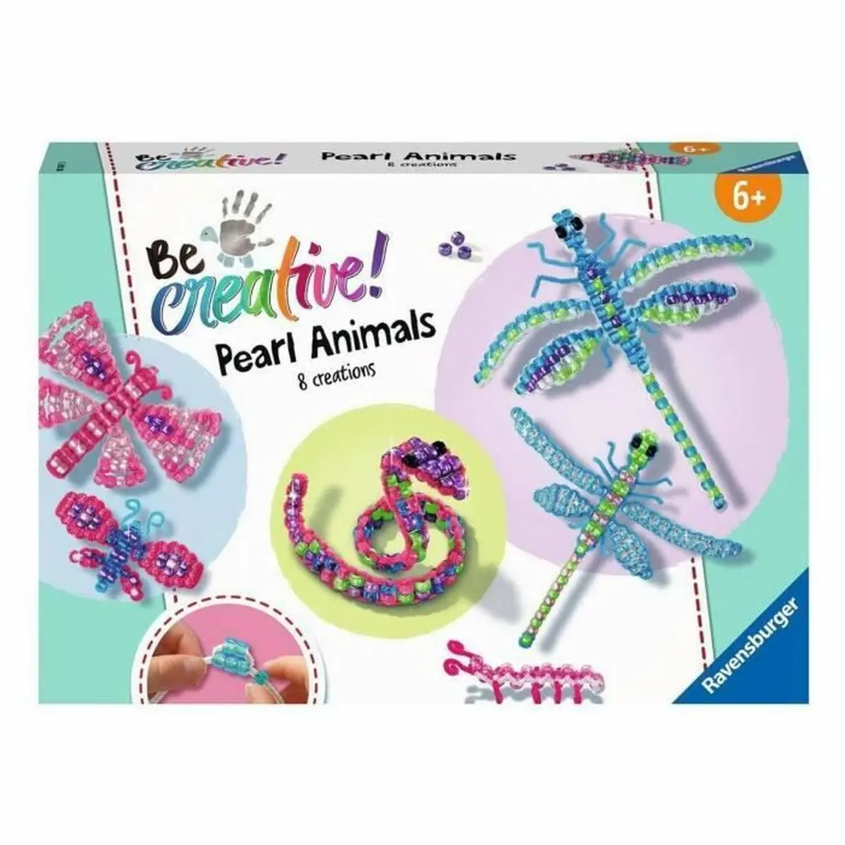 Gioco Fai-da-te Ravensburger Be creative! Pearls Animals