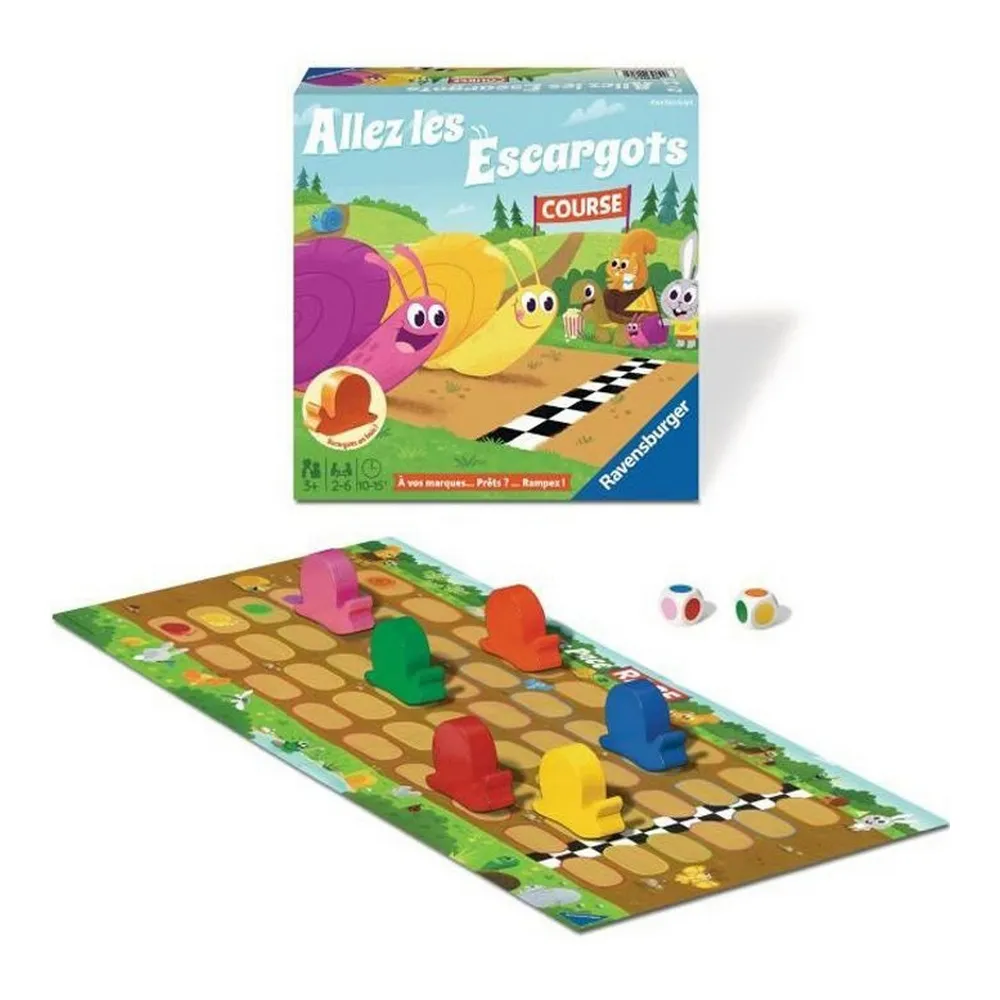 Gioco Educativo Ravensburger Allez les Escargot (FR) Nero (1 Pezzi)