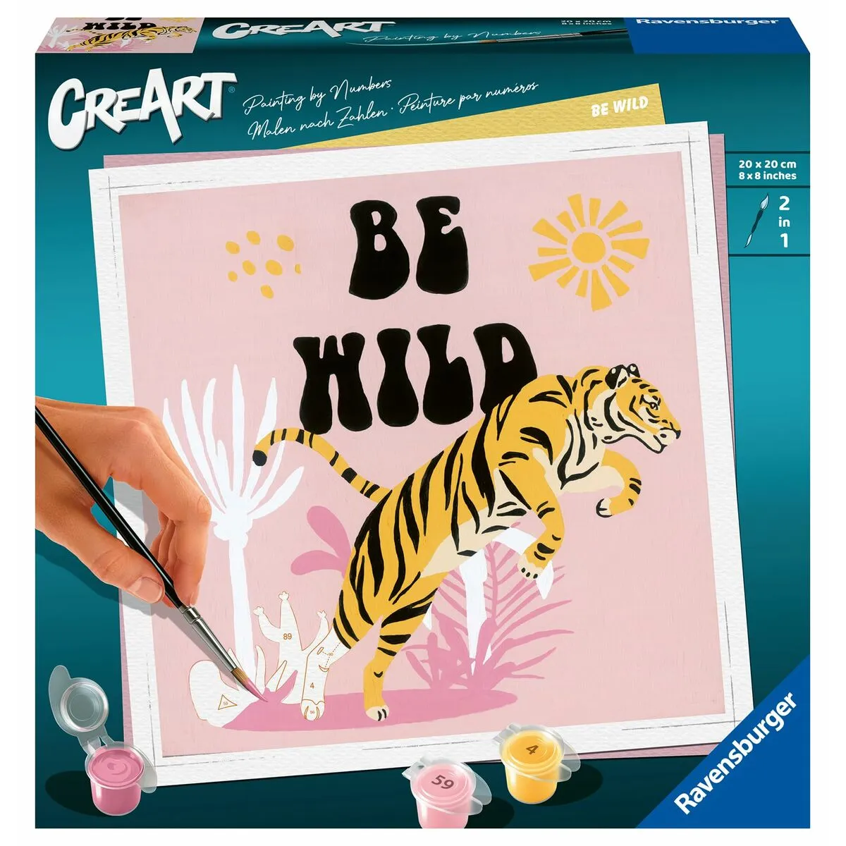 Set Pittura per Numeri Ravensburger Be Wild