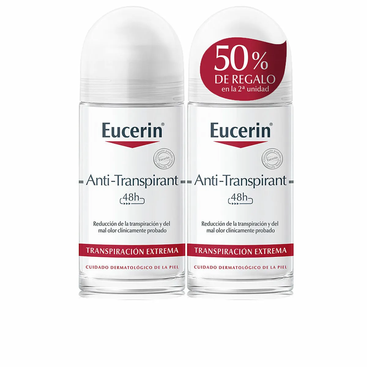 Deodorante Roll-on Eucerin Transpirant Desodorante On Lote Antitraspirante 2 Unità 50 ml