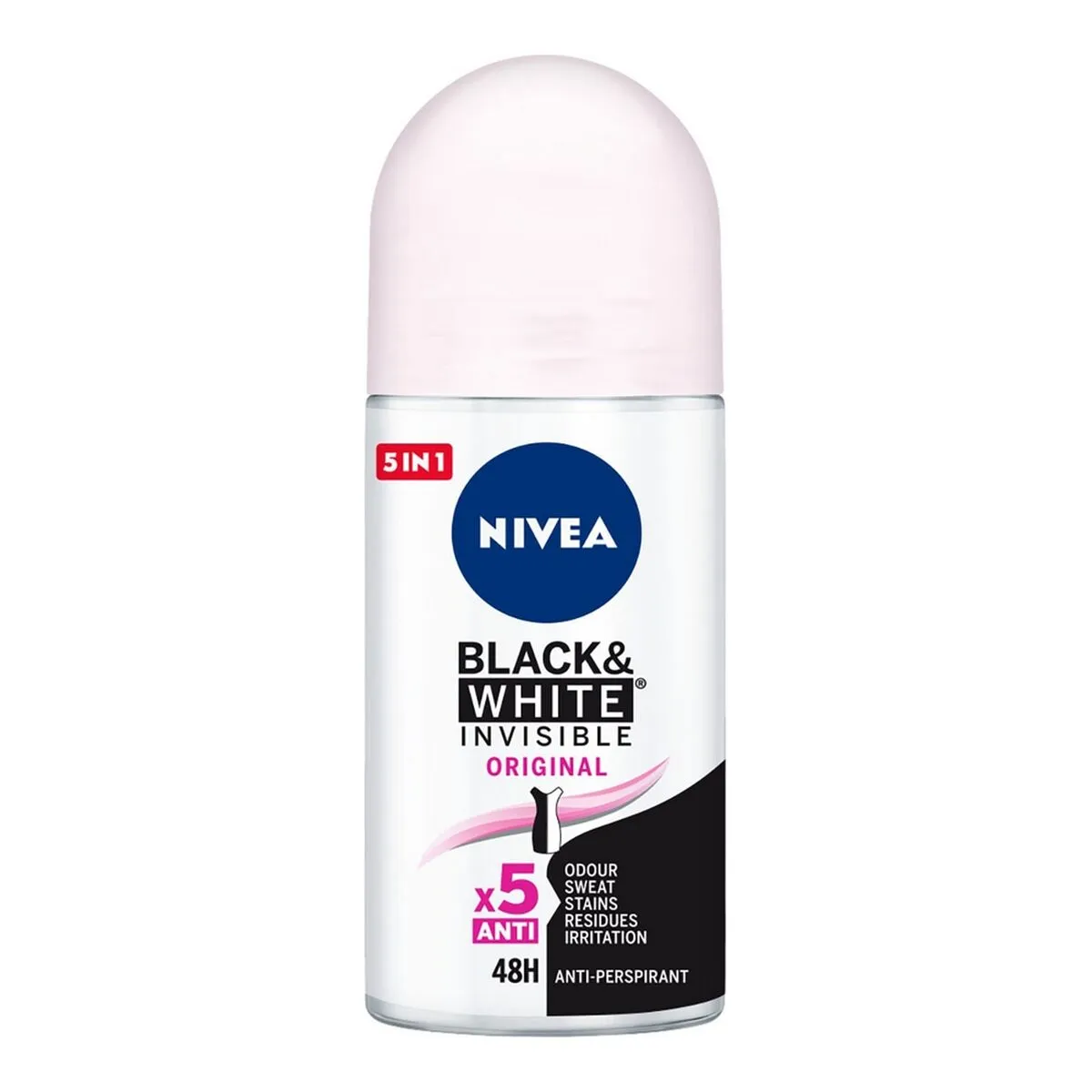 Deodorante Roll-on Black & White Invisible Original Nivea (50 ml)