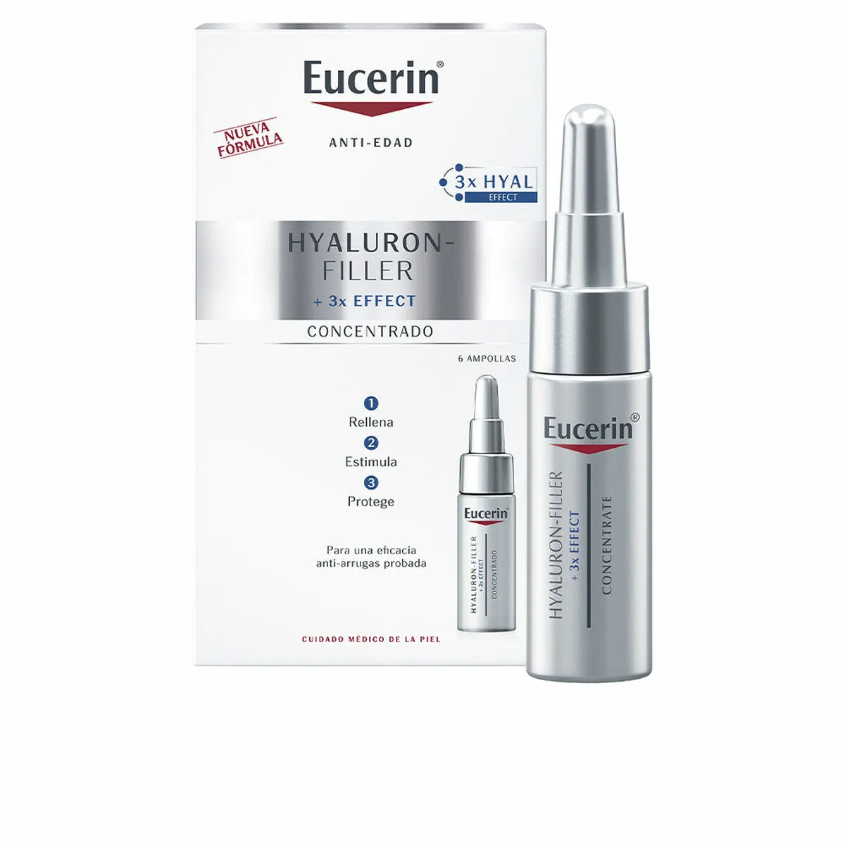 Siero Antietà Notte Eucerin Hyaluron Filler Fiale 6 x 5 ml 5 ml