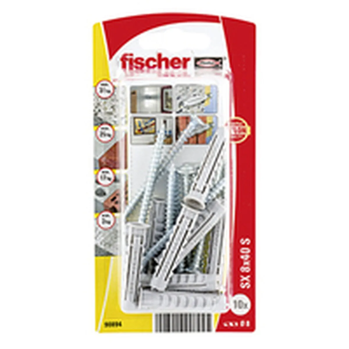 Dadi e viti Fischer Dadi e viti 10 Unità (8 x 40 mm)