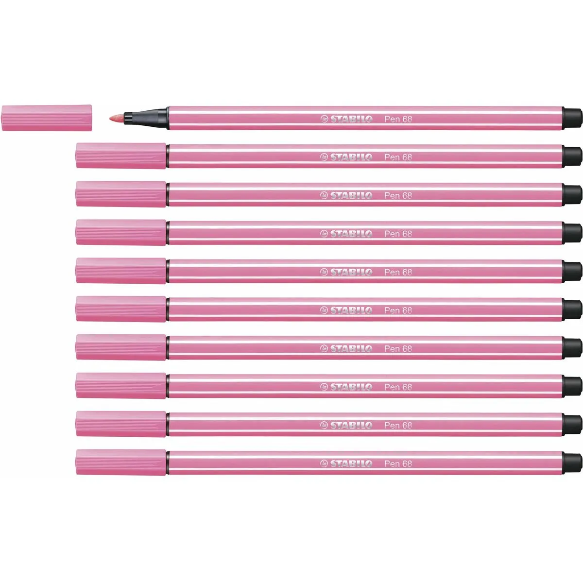 Pennarelli Stabilo Pen 68 Rosa chiaro (10 Pezzi)