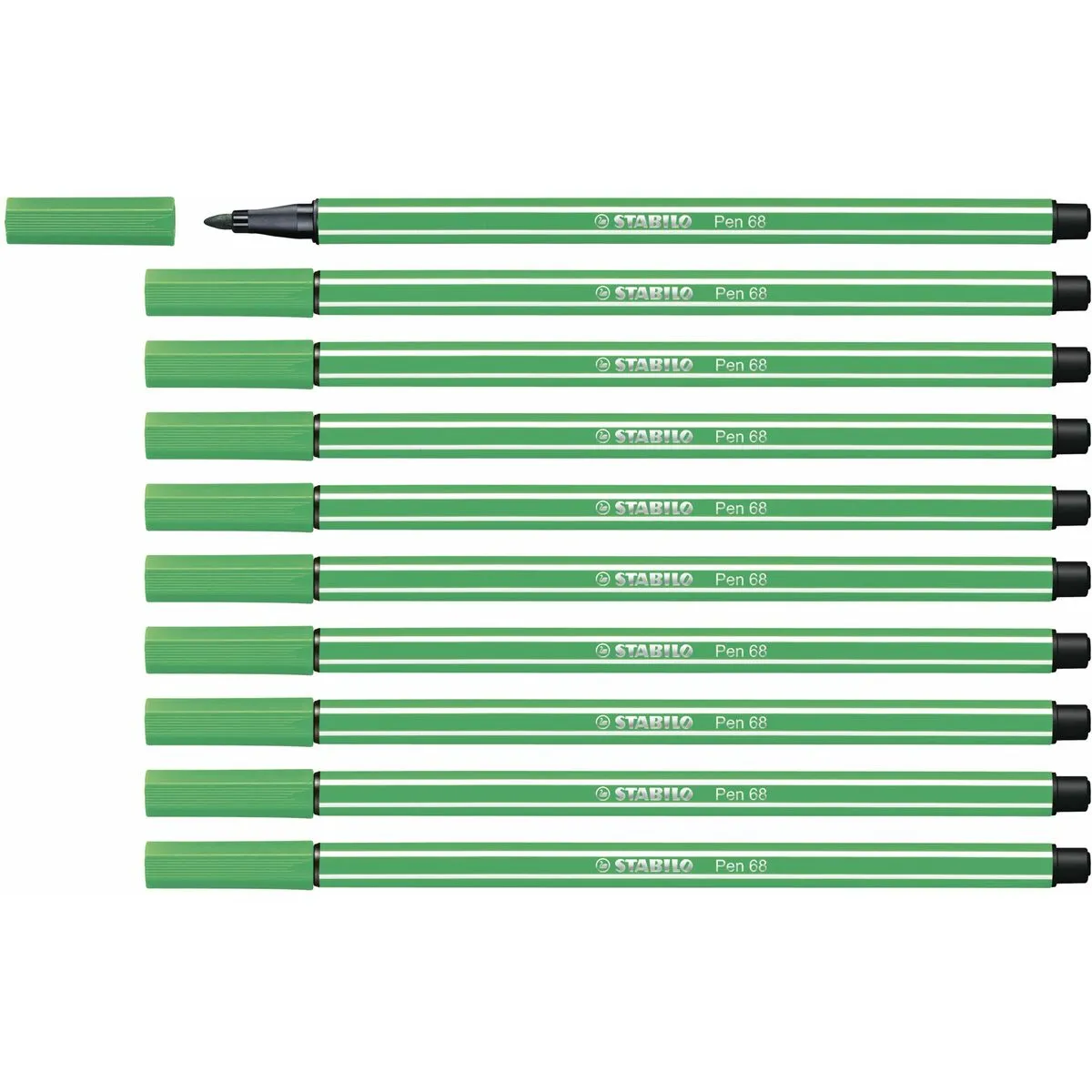 Pennarelli Stabilo Pen 68 Verde (10 Pezzi)