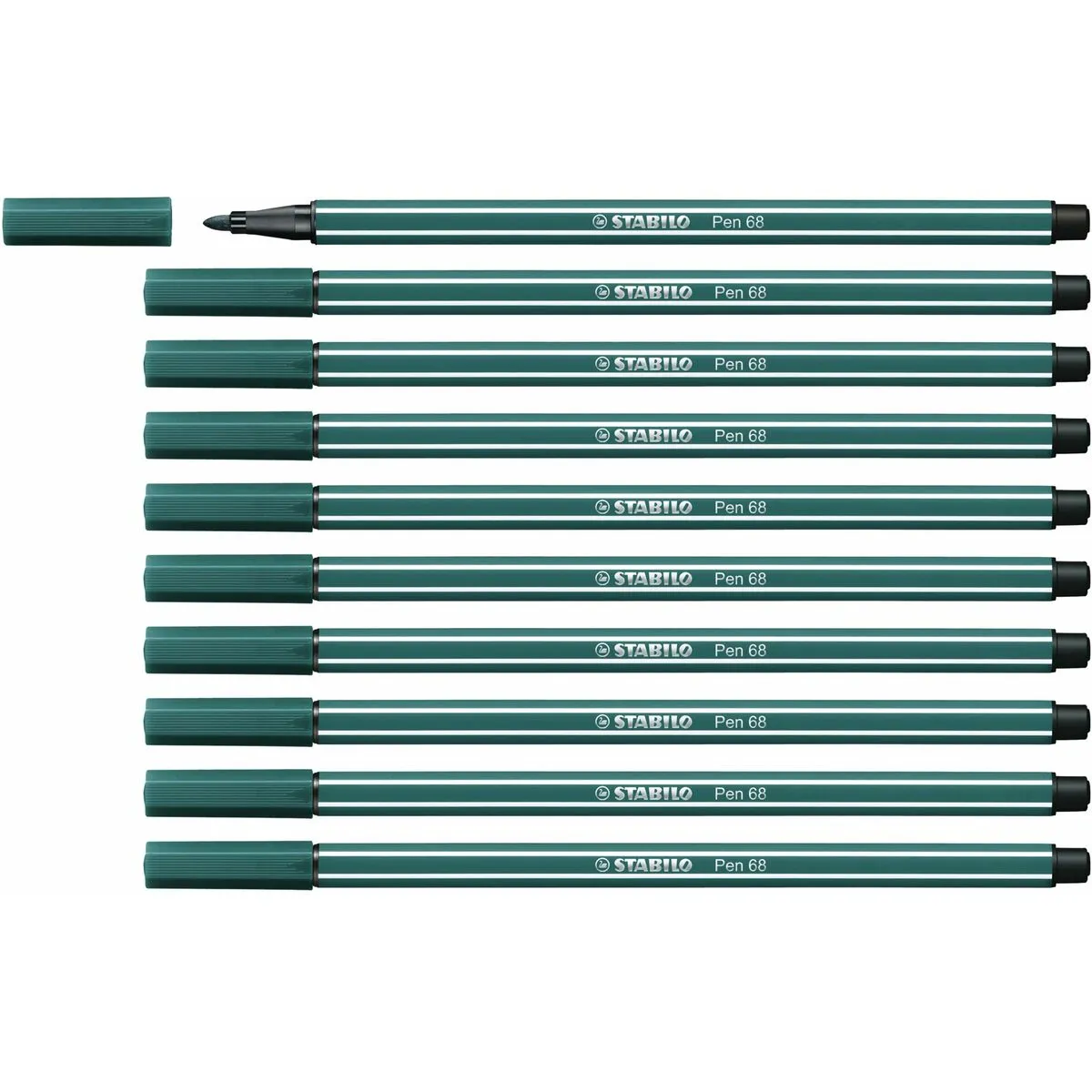 Pennarelli Stabilo Pen 68 Verde Turchese (10 Pezzi)