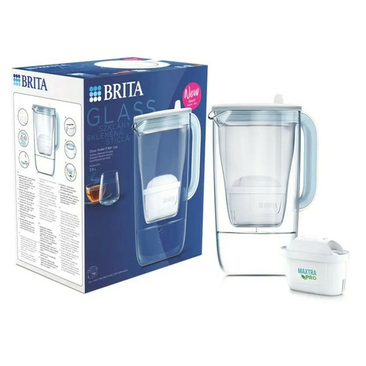 Brocca filtrante Brita 1050452 Azzurro Bianco 2,5 L