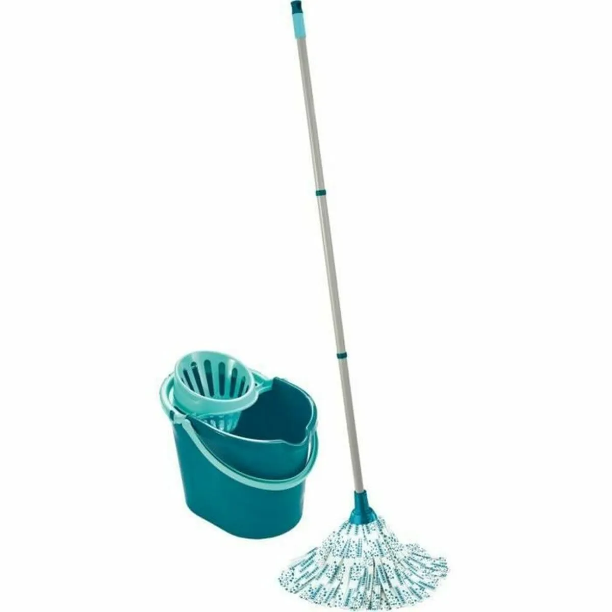 Set di secchi e mop Leifheit Classic Mop 56792 Viscosa Plastica 12 L