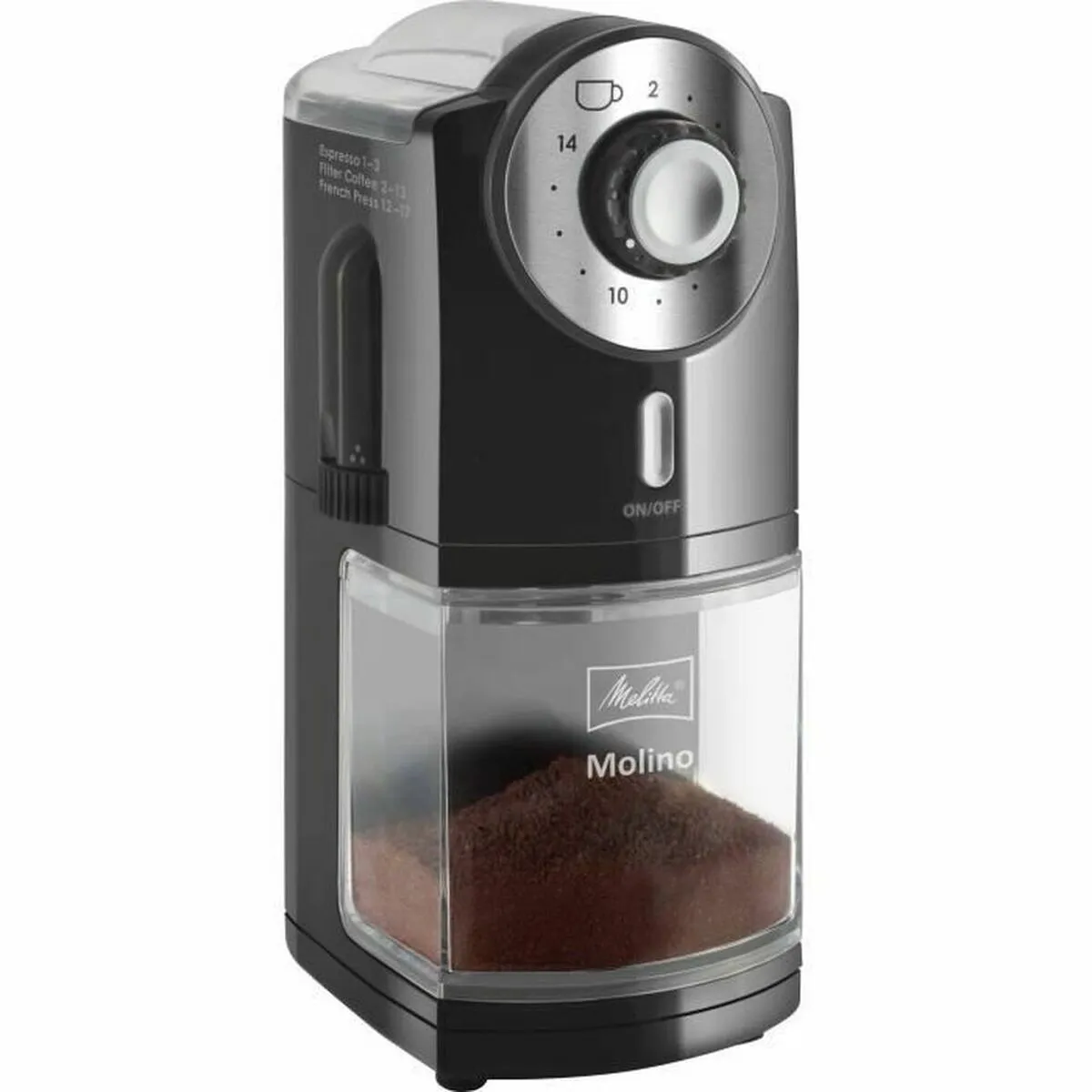 Macinacaffè Melitta 1019-02 200 g Nero Plastica 1000 W 100 W