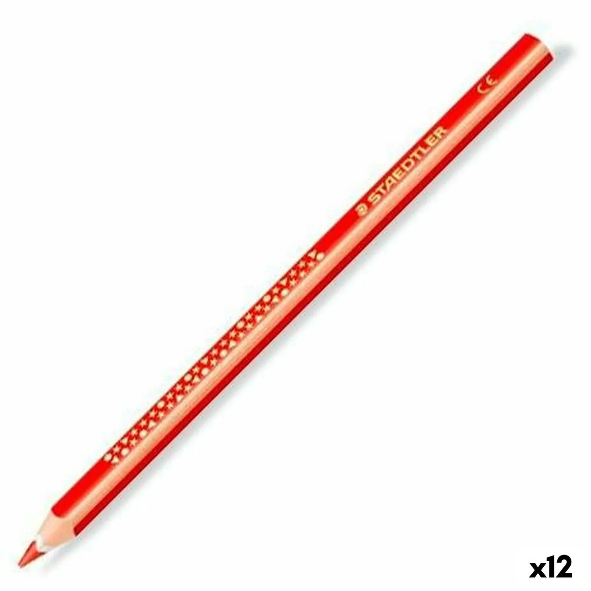 Matite colorate Staedtler Jumbo Noris Rosso (12 Unità)