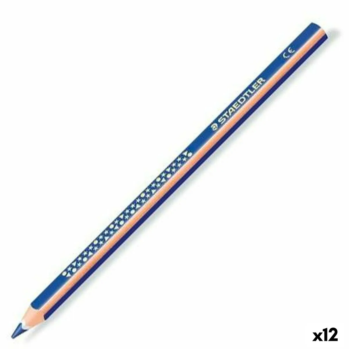 Matita Staedtler Jumbo Noris Azzurro (12 Unità)