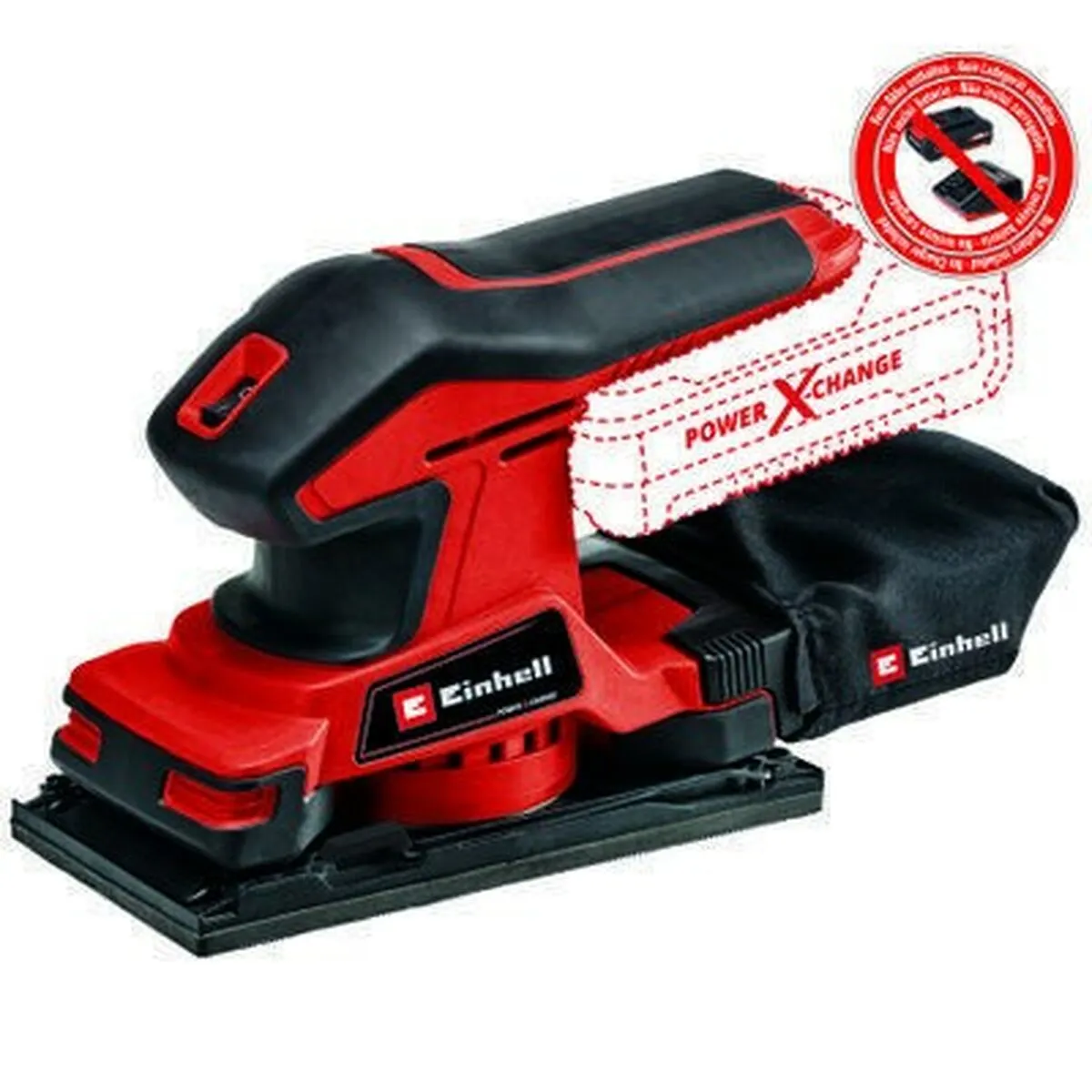 Levigatrice orbitale Einhell TC-OS 18/187 Li Solo 18 V 24000 OPM (3 Unità)