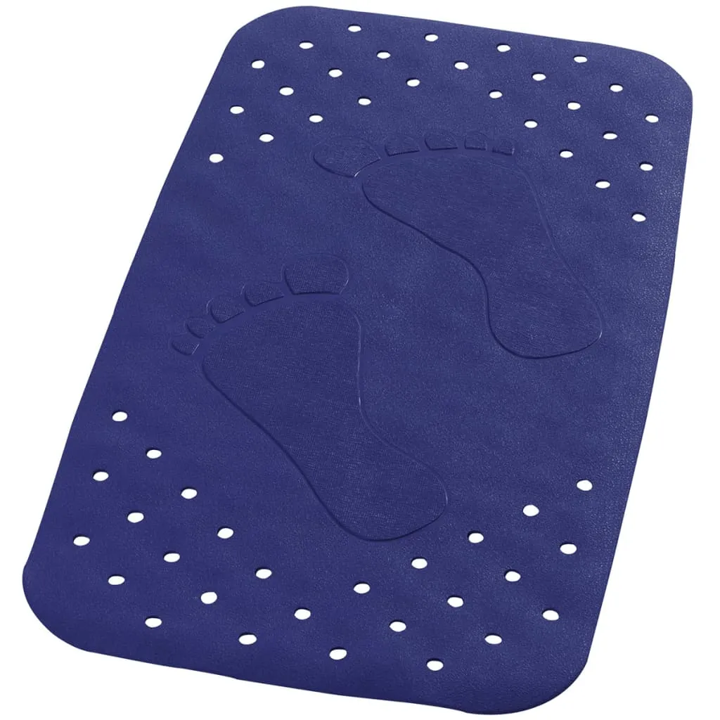 RIDDER Tappetino da Bagno Antiscivolo Plattfuß 72x38 cm Blu 67063