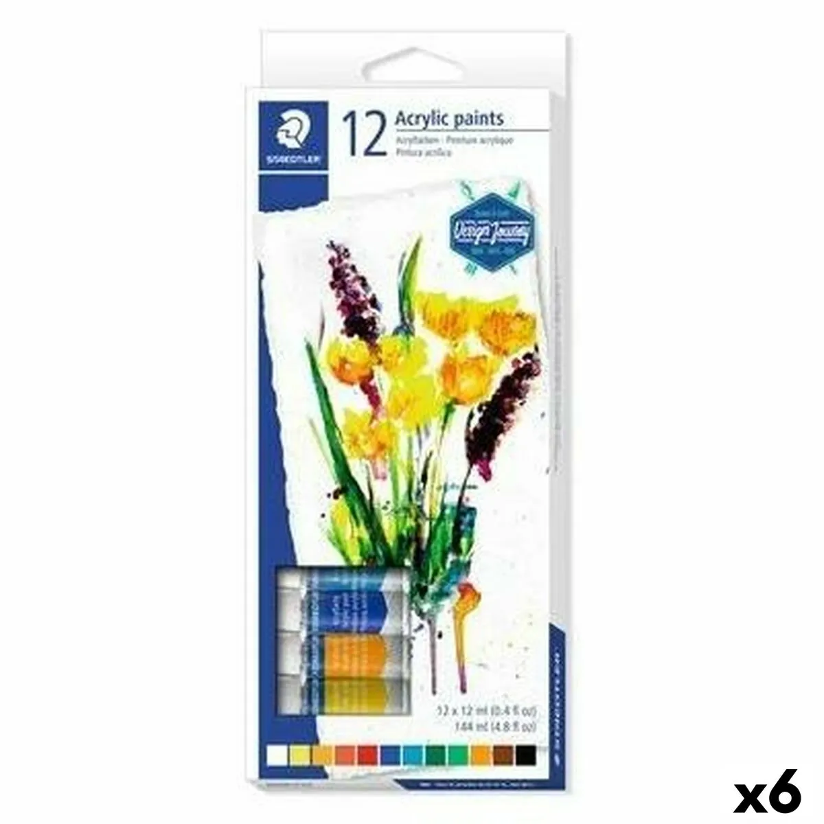 Vernice acrilica Staedtler Set 6 Pezzi 12 ml