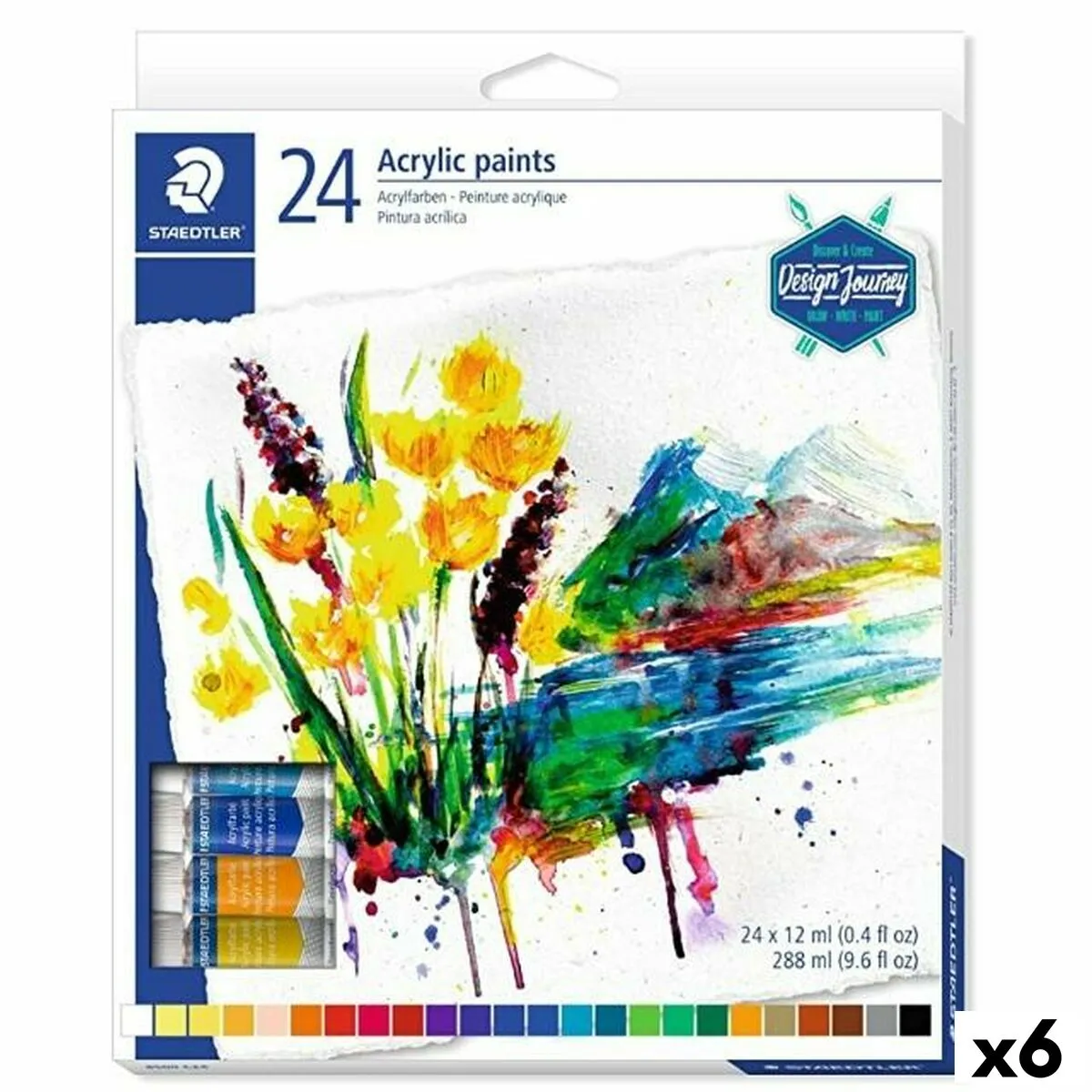 Vernice acrilica Staedtler Set 6 Pezzi 12 ml