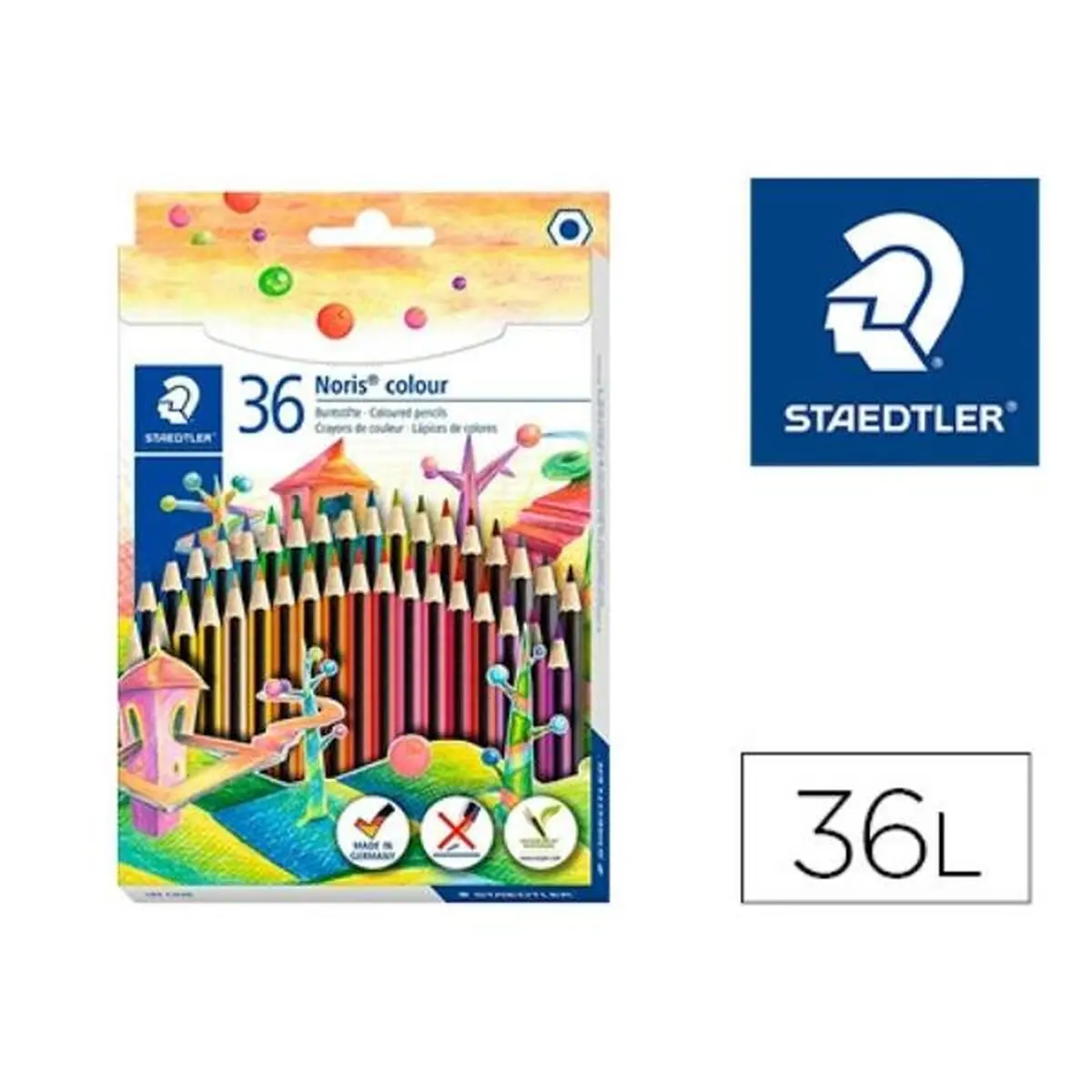 Matite colorate Staedtler 185 CD36 Multicolore 36 Pezzi