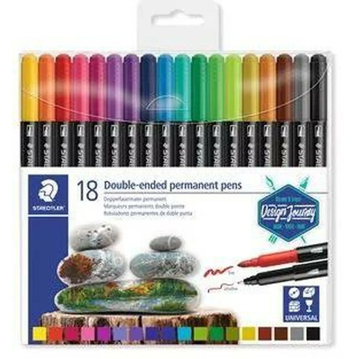 Marcatore permanente Staedtler 3187 Multicolore