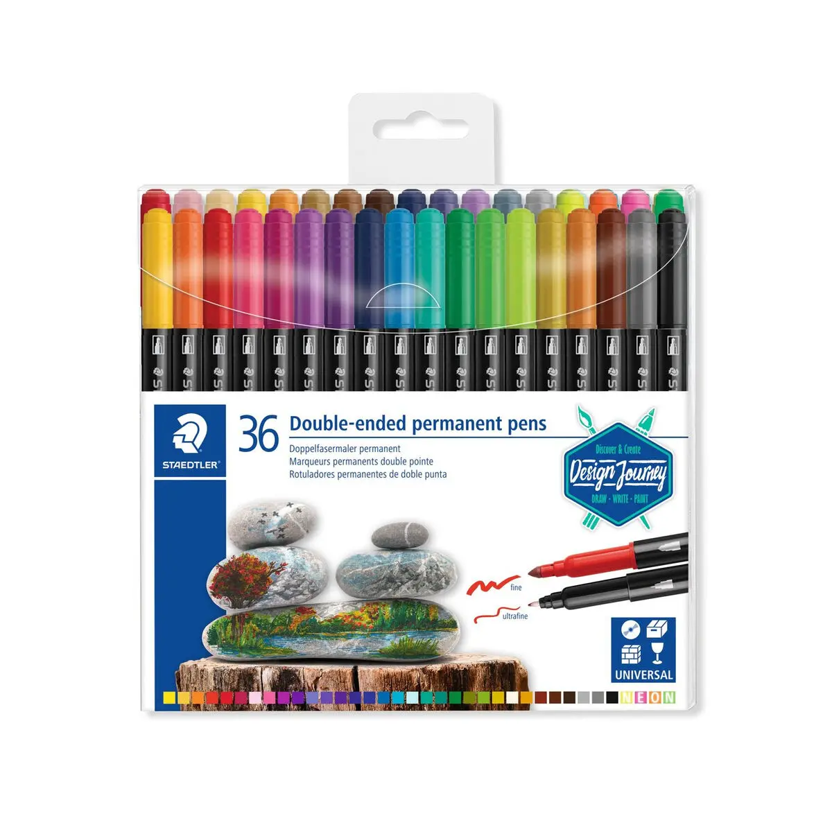 Set di Pennarelli Staedtler 3187 Multicolore (36 Pezzi)