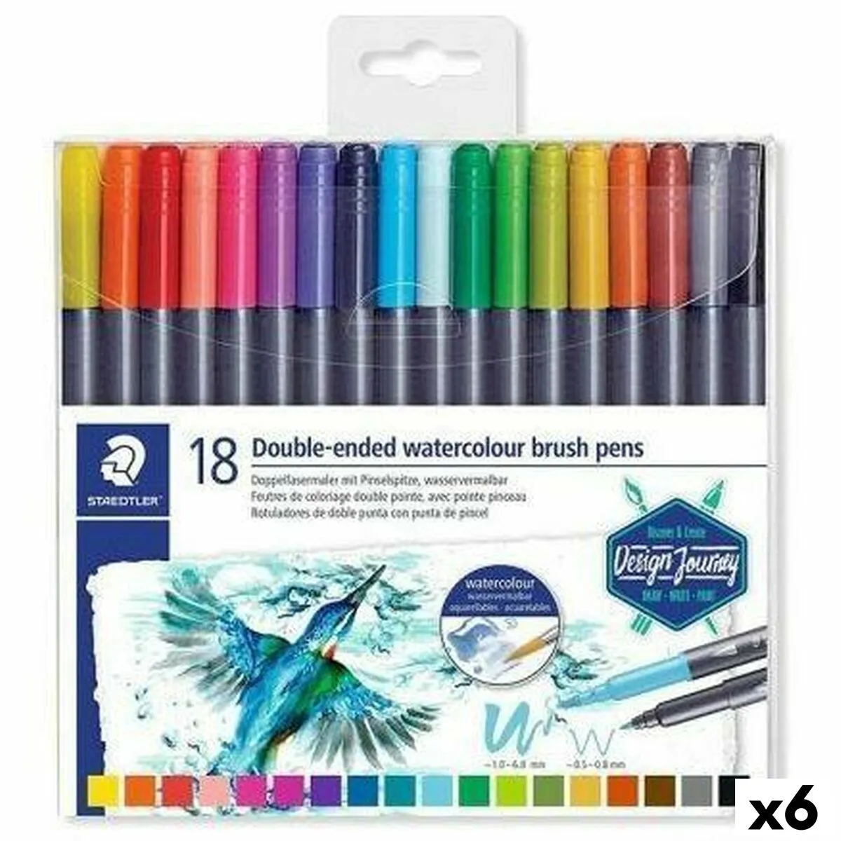 Set di Pennarelli Staedtler Design Journey Doppia punta (6 Pezzi) (6 Unità)