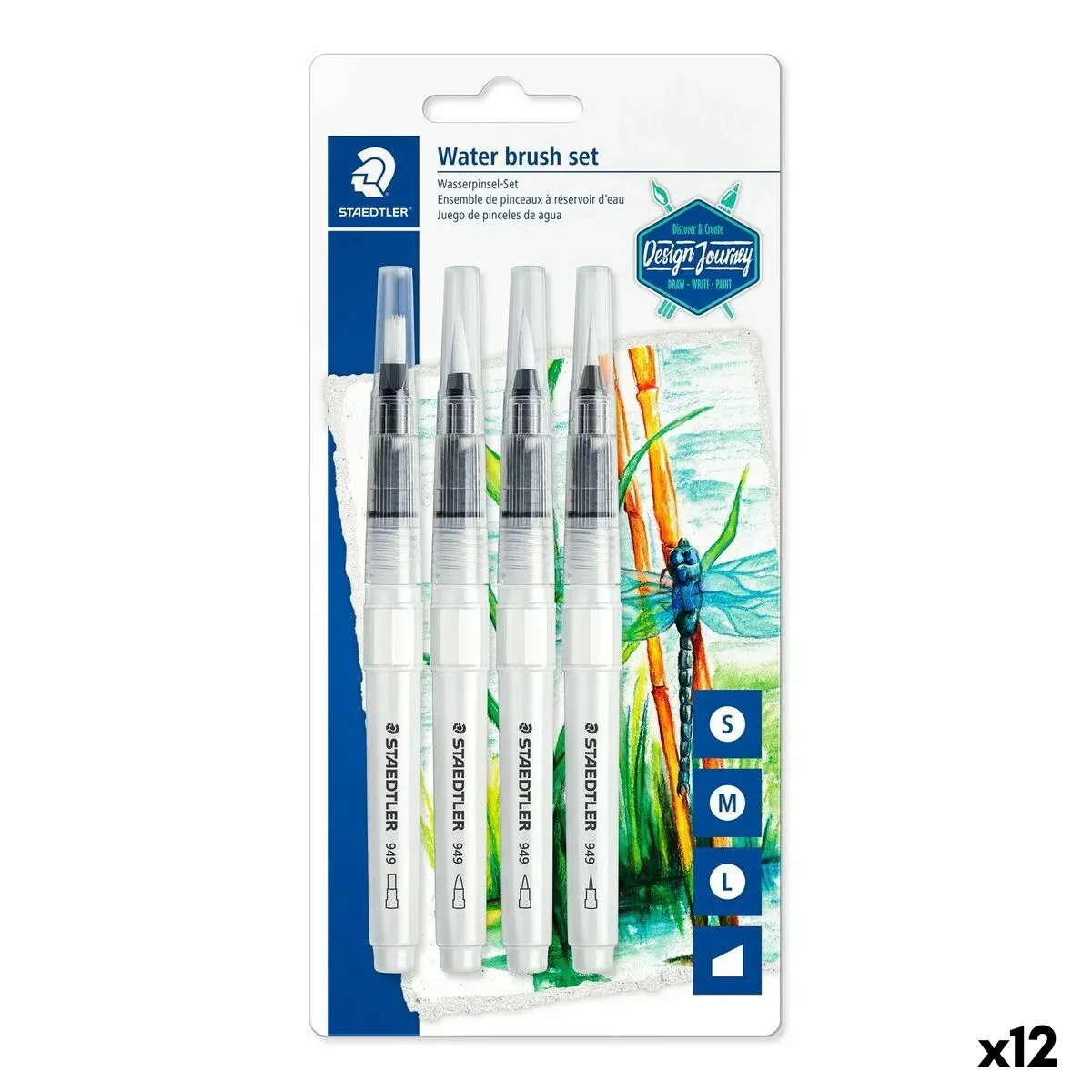 Set di pennelli ad acqua Staedtler Design Journey (12 Unità)