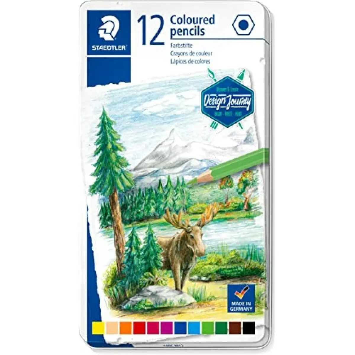 Matite colorate Staedtler Design Journey Verde Multicolore