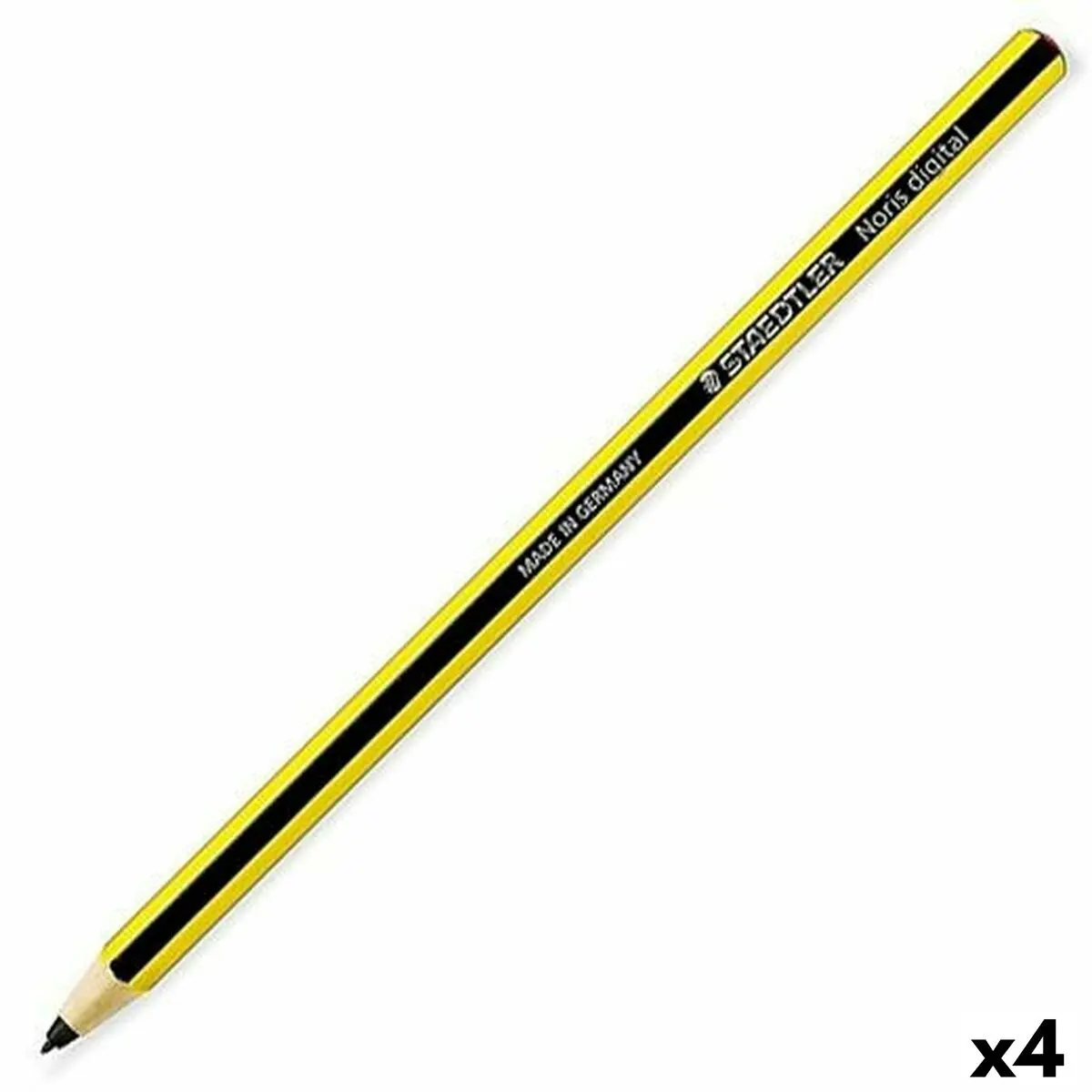 Matita Staedtler Digital Classic Nero Legno Giallo (4 Unità)