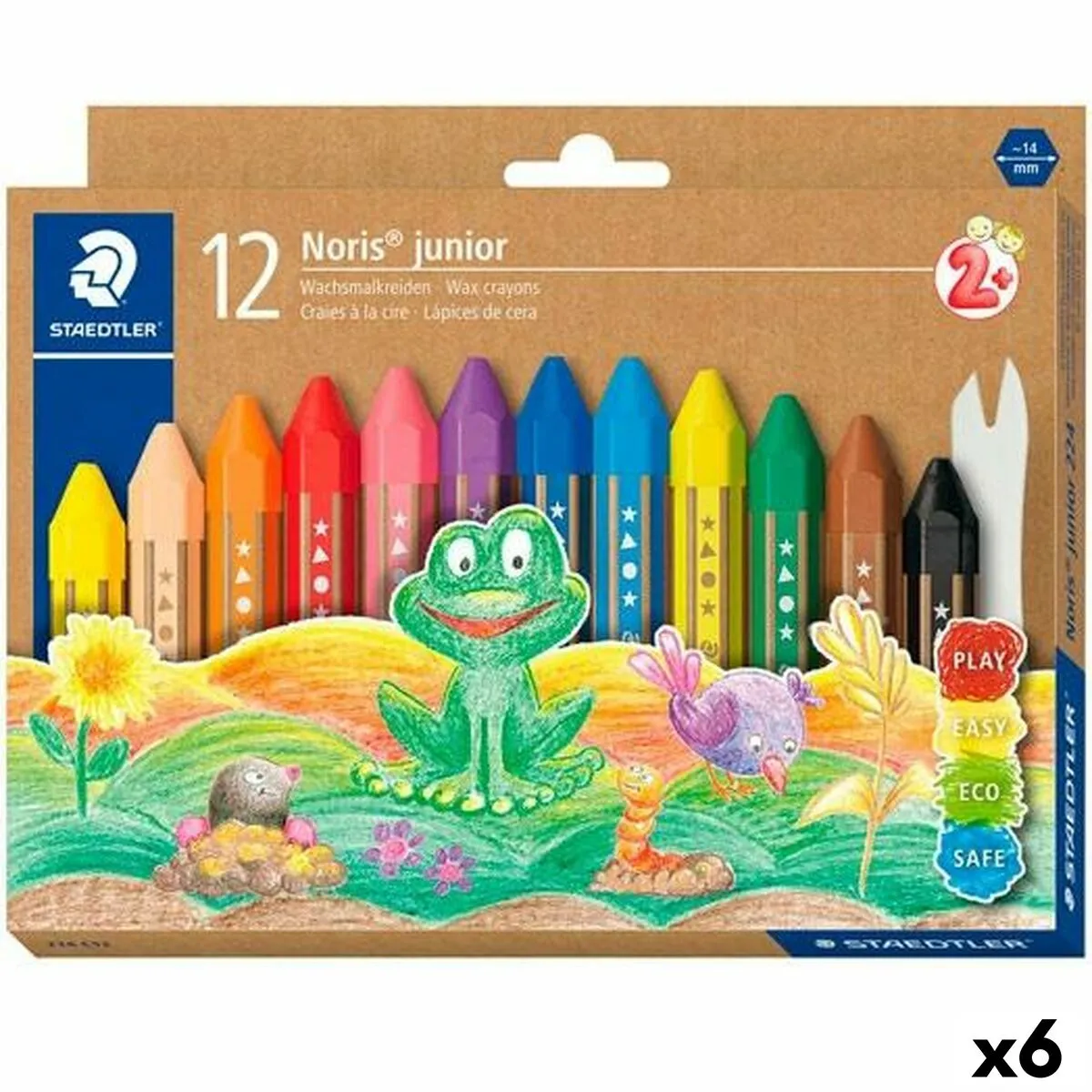 Colori a Cera Staedtler Noris Multicolore 6 Pezzi