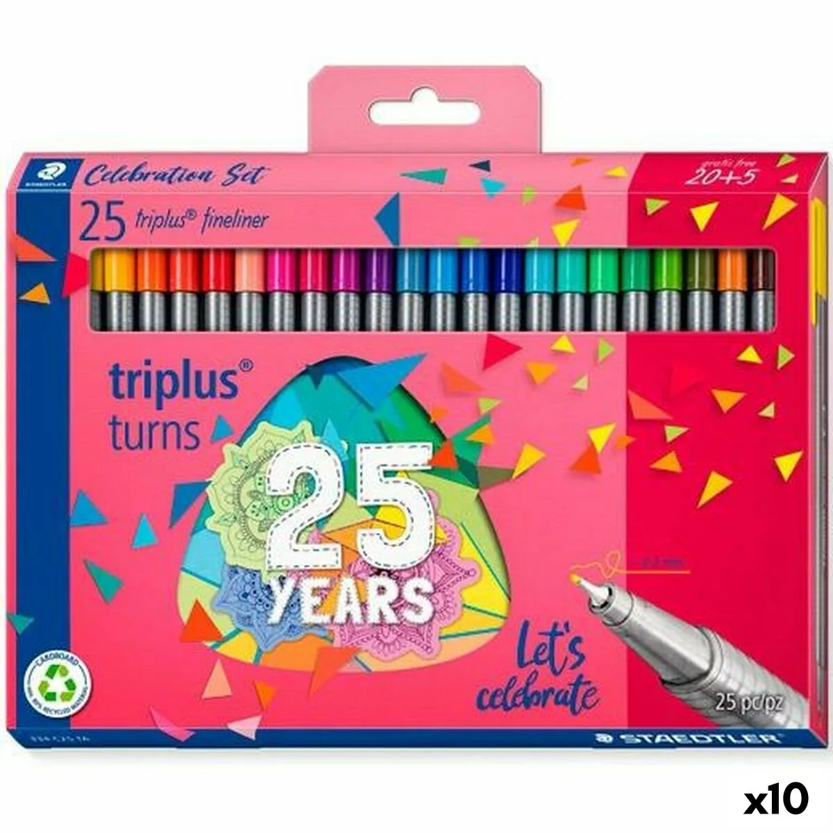 Set di Pennarelli Staedtler Triplus Fineliner 334 (10 Unità)