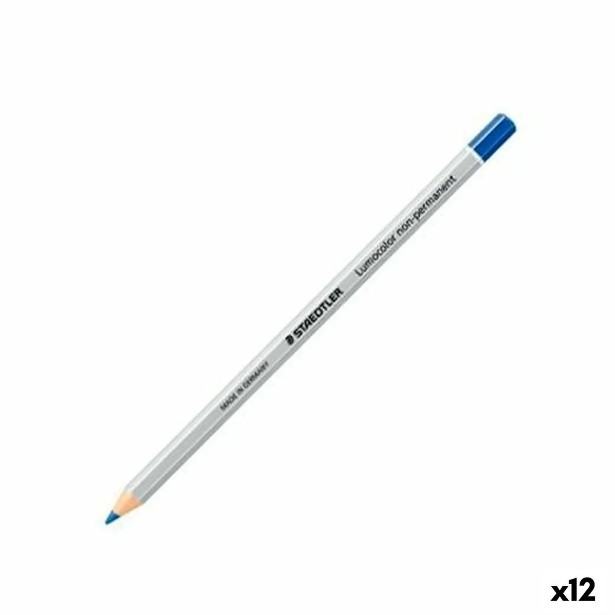 Matita Pennarello Staedtler Lumocolor Non permanent Azzurro (12 Unità)